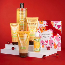 Evoluderm - coffret idyllique corps et cheveux monoï à la folie - box roséa
