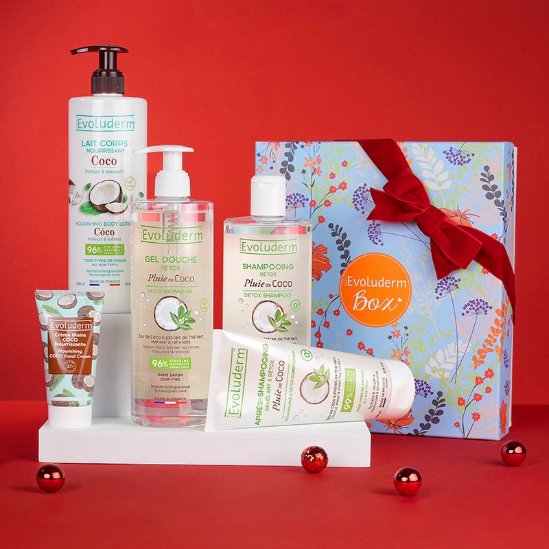 Evoluderm - coffret corps et cheveux coco - box spring