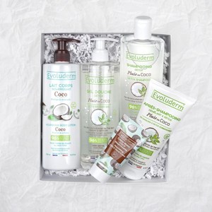 Evoluderm - coffret corps et cheveux coco - box harmonie