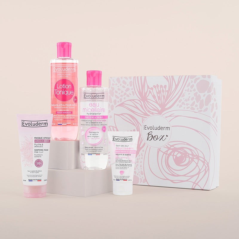 Evoluderm - Evoluderm - coffret visage peaux sensibles - box flower