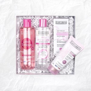 Evoluderm - coffret visage peaux sensibles - box flower