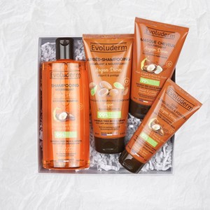 Evoluderm - coffret cheveux argan divin - box flower