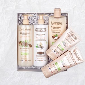 Evoluderm - coffret corps et cheveux délice de karité - box spring