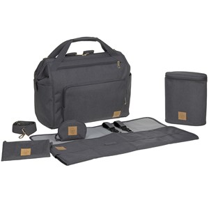 Sac à dos à langer jumeaux twin glam goldie anthracite