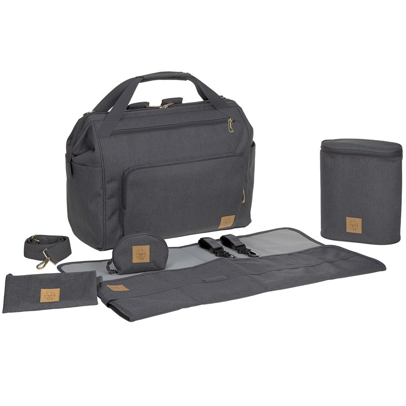 Sac à dos à langer jumeaux twin glam goldie anthracite