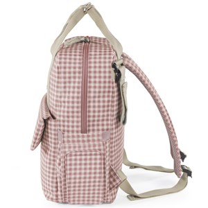 Sac à dos à langer i love vichy rose