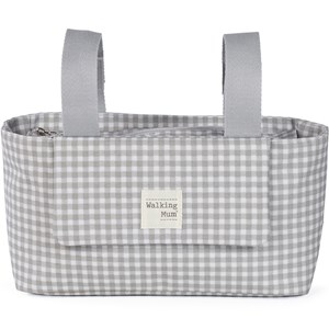 Sac à poussette i love vichy gris