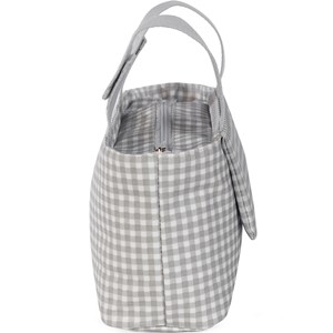 Sac à poussette i love vichy gris