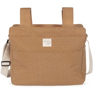 Sac à poussette à pois poppy cannelle