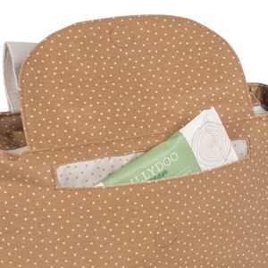 Sac à poussette à pois poppy cannelle
