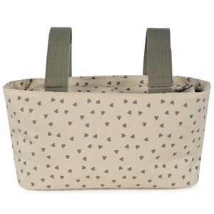 Sac à poussette coeurs poppy mousse