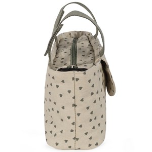 Sac à poussette coeurs poppy mousse