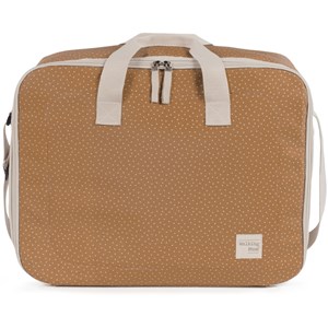 Valise de maternité à pois poppy cannelle