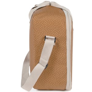 Valise de maternité à pois poppy cannelle