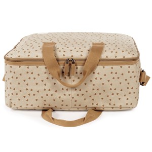 Valise de maternité coeurs poppy cannelle