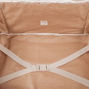 Valise de maternité coeurs poppy cannelle