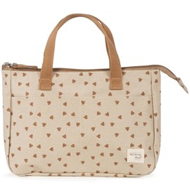 Trousse de toilette coeurs poppy cannelle