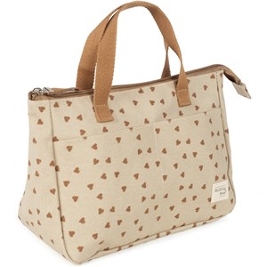Trousse de toilette coeurs poppy cannelle