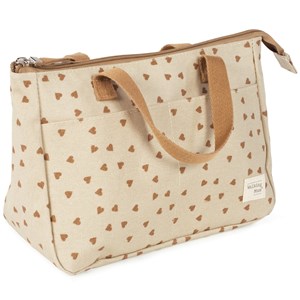 Trousse de toilette coeurs poppy cannelle