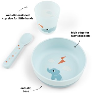 Coffret premier repas foodie playground bleu
