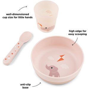Coffret premier repas foodie playground rose