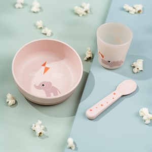 Coffret premier repas foodie playground rose