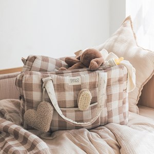 Sac de maternité camila vichy caramel