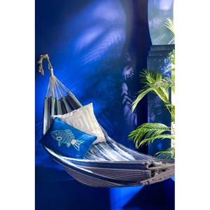 Hamac polyester bleu h.1cm