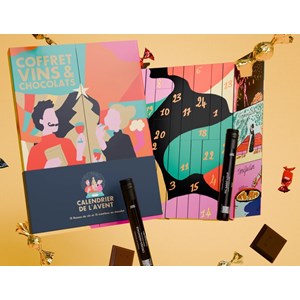 Calendrier de l'avent : vins et chocolats