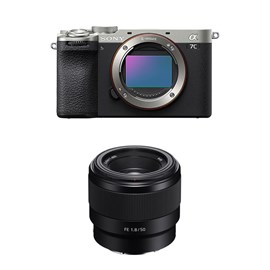Sony alpha 7c ii silver + objectif fe 5
