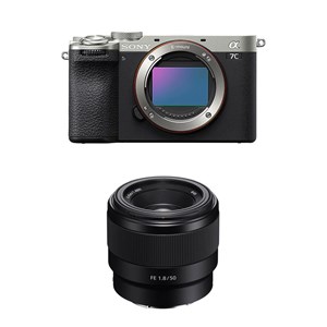 Sony alpha 7c ii silver + objectif fe 50mm f1.8