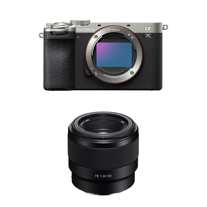 Sony alpha 7c ii silver + objectif fe 5