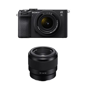 Sony alpha 7c ii noir + objectif fe 28-60mm f4-5.6 + fe 50mm f1.8