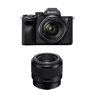 Sony alpha 7 iv + objectif fe 28-70mm + fe 50mm f1.8