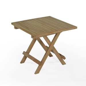 Table basse pliante teck kento 50x50 cm