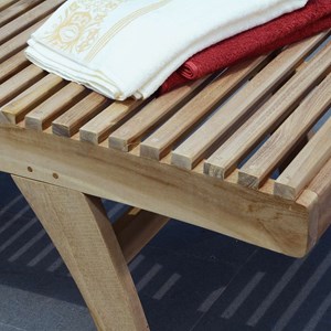 Bain de soleil en teck massif beverly