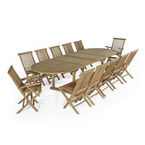 Salon de jardin en teck miami 12 places