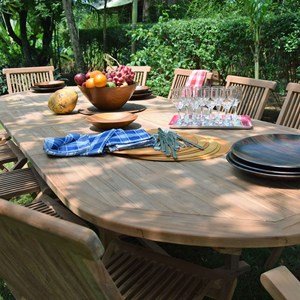 Salon de jardin en teck miami 12 places