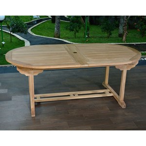 Table extensible teck florence 294x110cm