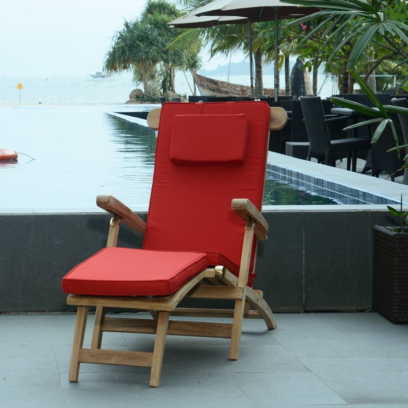 TECK'Attitude - Chaise longue en teck massif bahia