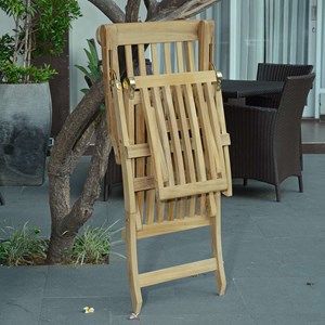 Chaise longue en teck massif bahia