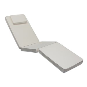Matelas crème pour chaise longue