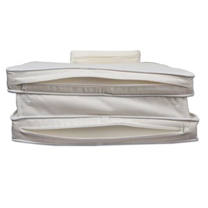 Matelas crème pour chaise longue