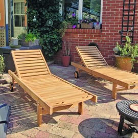 Bain de soleil en teck massif palawan