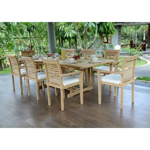 Salon de jardin teck kingston 8 places