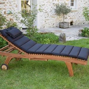 Matelas noir pour bain de soleil