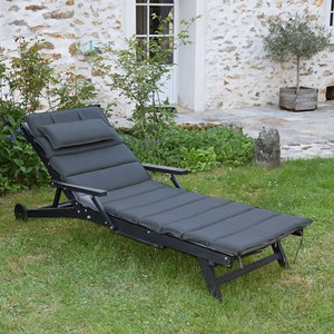Matelas gris pour bain de soleil