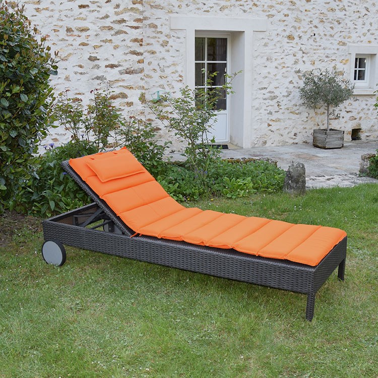 TECK'Attitude - Matelas orange pour bain de soleil