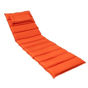 Matelas orange pour bain de soleil