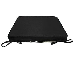 Coussin noir pour fauteuils fixes